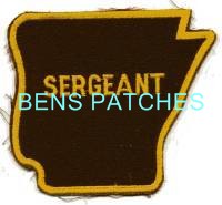 ARKANSAS,FAYETTEVILLE POLICE SERGEANT 1 STATE SHAPED_wm